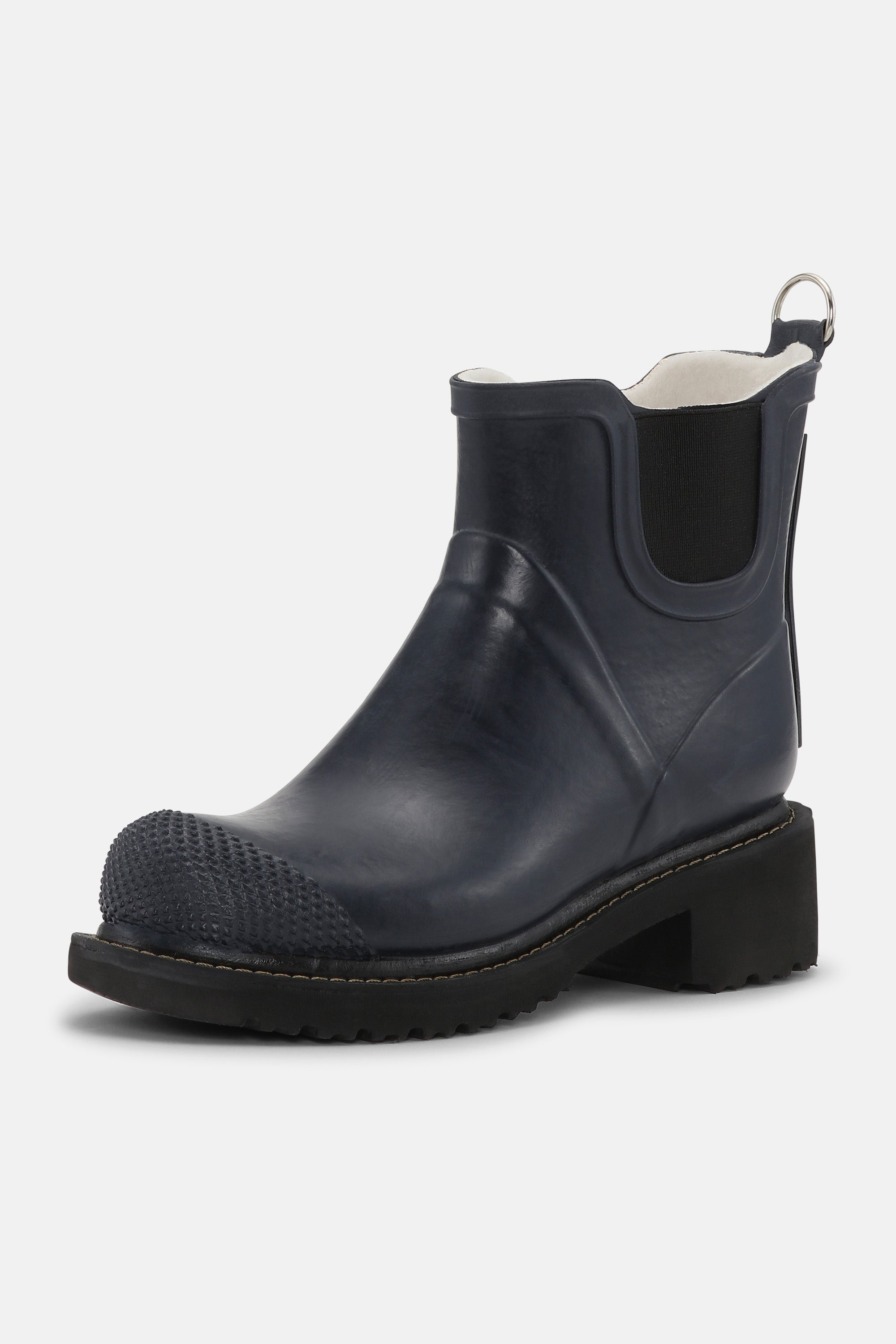 Ilse Jacobsen Hornbæk Footwear Short Rubber Boots With High Heel Rain boots 660 Dark Indigo